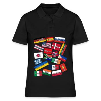 Grumpy Curse Words - Frauen Polo Shirt - Schwarz - Vorne - Ailine (174cm)