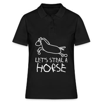 Équitation Haflinger Chevaux Iclander - Polo Femme - noir - Devant - Ailine (174cm)