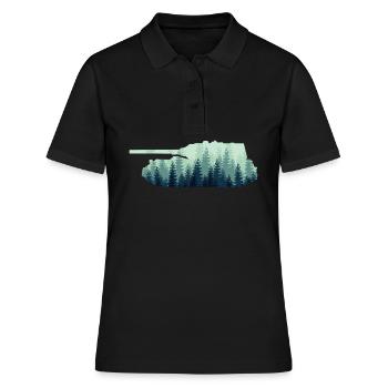 Combat Tank Tank Driver - Frauen Polo Shirt - Schwarz - Vorne - Ailine (174cm)