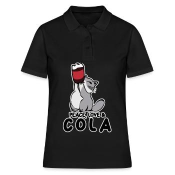 Cola Cat Lemonade Softdrinks - Frauen Polo Shirt - Schwarz - Vorne - Ailine (174cm)