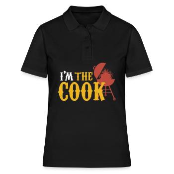 BBQ Cook Barbecue Brisket Meat Steak - Frauen Polo Shirt - Schwarz - Vorne - Ailine (174cm)