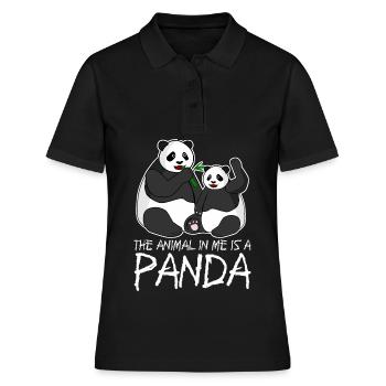 Pandas Panda géant Panda Ours - Polo Femme - noir - Devant - Ailine (174cm)