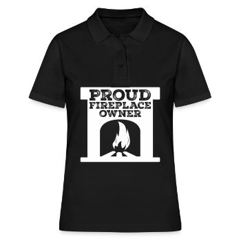 Oven Fireplace Firewood - Women's Polo Shirt - black - Front - Ailine (174cm)