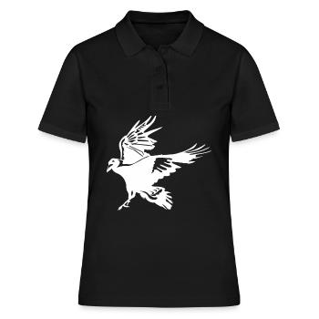 Corbeau volant Corbeau Arbre Corbeaux Corbeaux - Polo Femme - noir - Devant - Ailine (174cm)
