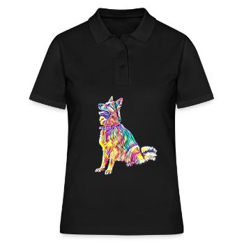 German Shepherd - Women's Polo Shirt - black - Front - Ailine (174cm)