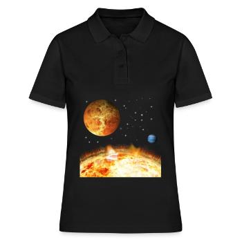 espace - Polo Femme - noir - Devant - Ailine (174cm)