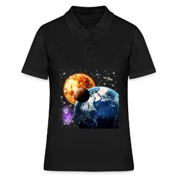 univers - Polo Femme - noir - Devant - Ailine (174cm)