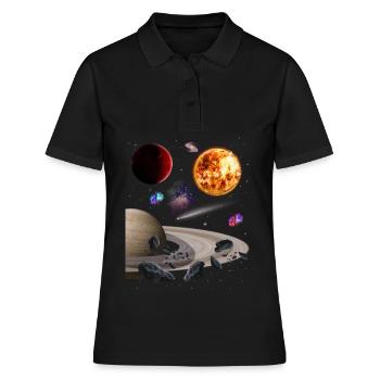 Univers - Polo Femme - noir - Devant - Ailine (174cm)