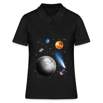 univers - Polo Femme - noir - Devant - Ailine (174cm)