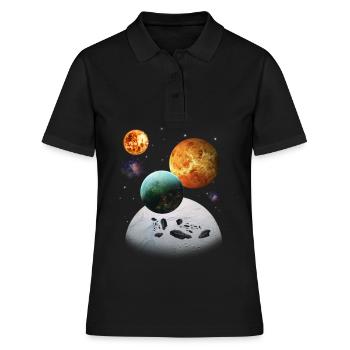 espace - Polo Femme - noir - Devant - Ailine (174cm)