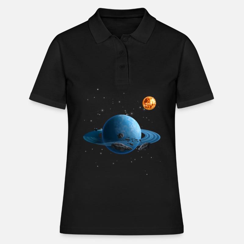 Solar system - Women's Polo Shirt - black