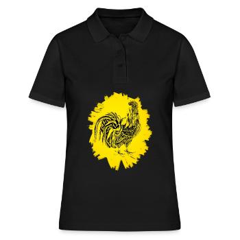 Hahn - Frauen Polo Shirt - Schwarz - Vorne - Ailine (174cm)