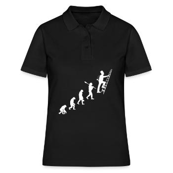 Ramoneur Chance Bonheur Bonheur Cadeau - Polo Femme - noir - Devant - Ailine (174cm)