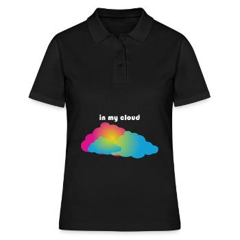 dans mon nuage - Polo Femme - noir - Devant - Ailine (174cm)