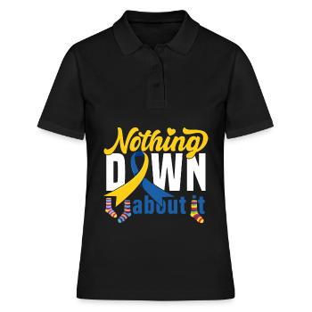 Chaussette De La Soupe De Down - Polo Femme - noir - Devant - Ailine (174cm)