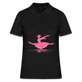 Ballerine Danseuse de ballet danseur - Polo Femme - noir - Devant - Ailine (174cm)