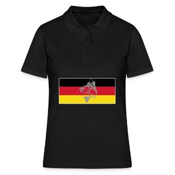 drapeau allemand des pêcheurs sportifs d’Allemagne - Polo Femme - noir - Devant - Ailine (174cm)
