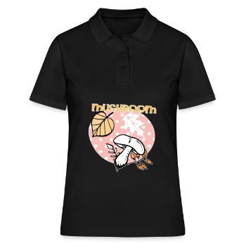 Champignon Automne - Polo Femme - noir - Devant - Ailine (174cm)