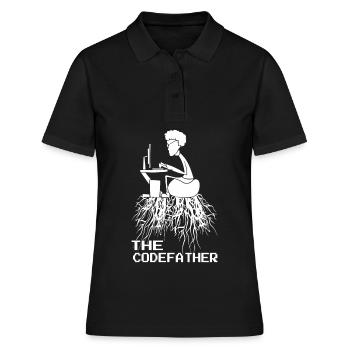 Codefather Informatiker - Computer Programmierer - Frauen Polo Shirt - Schwarz - Vorne - Ailine (174cm)