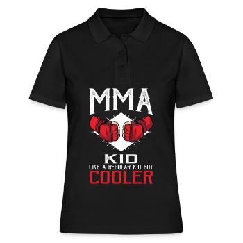 MMA Kid - Enfant d’arts martiaux mixtes - Polo Femme - noir - Devant - Ailine (174cm)