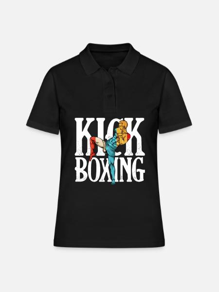 Kickboxing Power Silhouette - Women's Polo Shirt - black