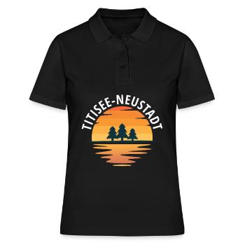 Titisee Neustadt souvenir Black Forest Baden - Women's Polo Shirt - black - Front - Ailine (174cm)