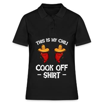 Chemise de concours de chili avec du paprika - Polo Femme - noir - Devant - Ailine (174cm)