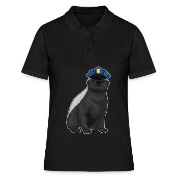 Badger Policeman Police Cap Police - Polo Femme - noir - Devant - Ailine (174cm)