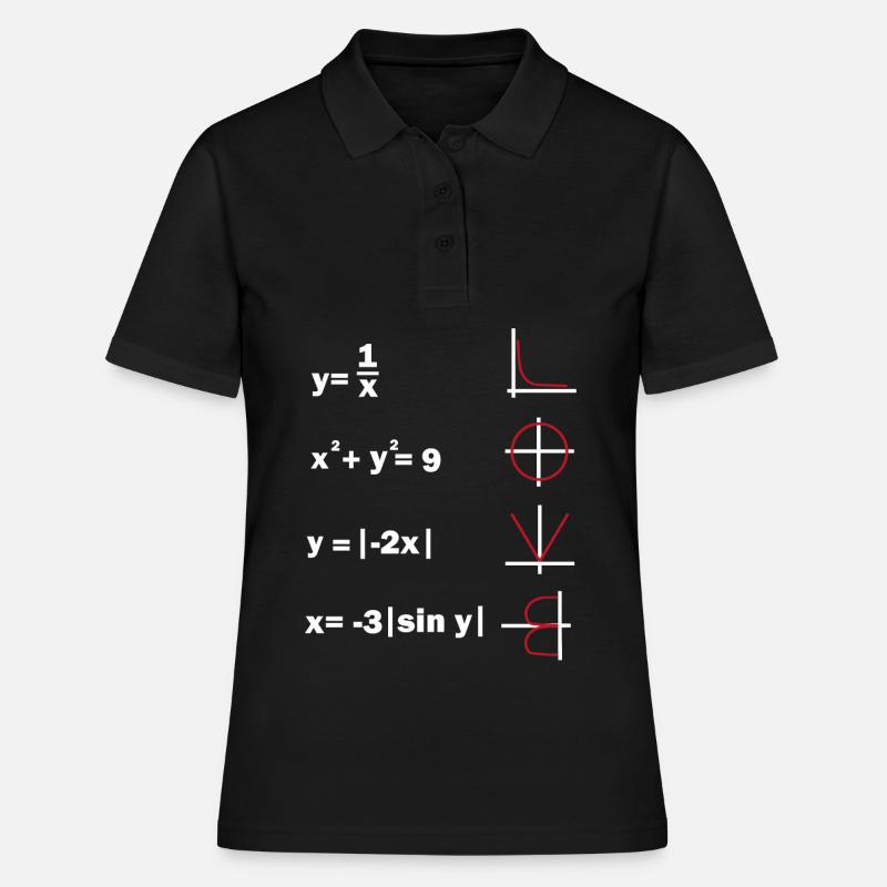 math humour amour prof de maths prof de maths - Polo Femme - noir