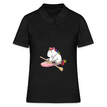 Stand up Paddler Stand up Paddling SUP - Frauen Polo Shirt - Schwarz - Vorne - Ailine (174cm)