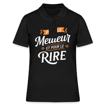 Pour le meilleur et pour le rire - Polo Femme - noir - Devant - Ailine (174cm)