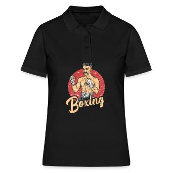 Gants de boxe Knock Out Dire rétro - Polo Femme - noir - Devant - Ailine (174cm)
