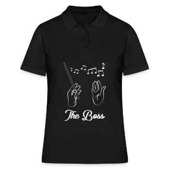 Chef d'orchestre - le patron - Polo Femme - noir - Devant - Ailine (174cm)