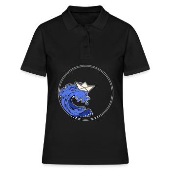 Bateau Origami - Bateau Origami - Polo Femme - noir - Devant - Ailine (174cm)