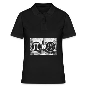 Pi times thumb - Mathématiques - Polo Femme - noir - Devant - Ailine (174cm)