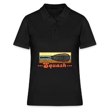 Squash - Frauen Polo Shirt - Schwarz - Vorne - Ailine (174cm)