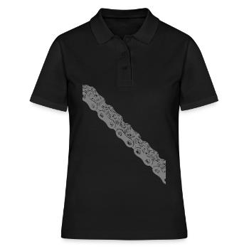 aurait eu une chaîne de vélo - Polo Femme - noir - Devant - Ailine (174cm)
