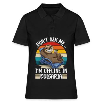 Vacances en Bulgarie - Polo Femme - noir - Devant - Ailine (174cm)