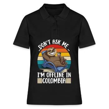 Vacances Colombie - Polo Femme - noir - Devant - Ailine (174cm)