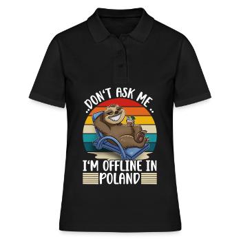 Vacances Pologne - Polo Femme - noir - Devant - Ailine (174cm)