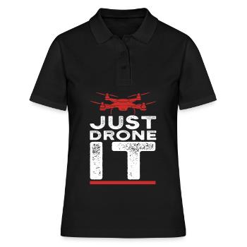 Drone Pilot fly - Polo Femme - noir - Devant - Ailine (174cm)