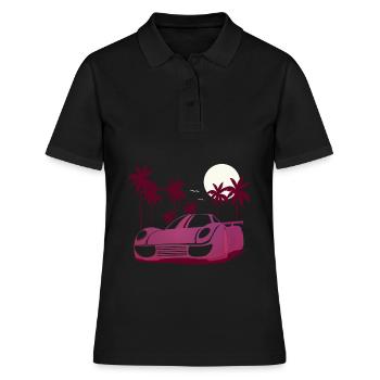 Course automobile - Voitures de course - Voitures de sport - Polo Femme - noir - Devant - Ailine (174cm)