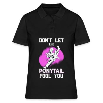 Karate Girl Karate Gifts For Karate Lovers Karate - Frauen Polo Shirt - Schwarz - Vorne - Ailine (174cm)