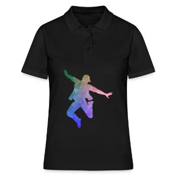 Hip Hop bboy - Polo Femme - noir - Devant - Ailine (174cm)