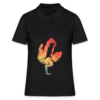 Hip Hop breakdance Danse - Polo Femme - noir - Devant - Ailine (174cm)
