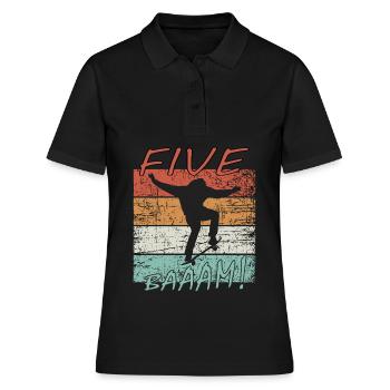 5 Jahre 5. Geburtstag Geburtstagsgeschenk - Frauen Polo Shirt - Schwarz - Vorne - Ailine (174cm)