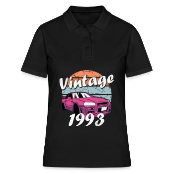 1993 - Jahrgang 1993 - Frauen Polo Shirt - Schwarz - Vorne - Ailine (174cm)
