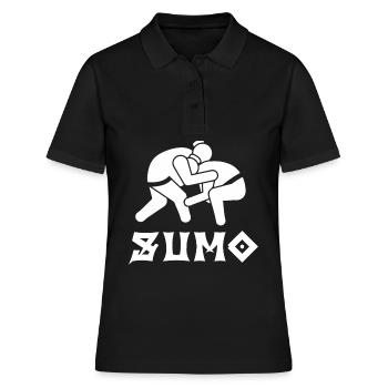 Sumo - Frauen Polo Shirt - Schwarz - Vorne - Ailine (174cm)