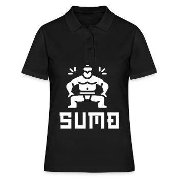 Sumo - Frauen Polo Shirt - Schwarz - Vorne - Ailine (174cm)