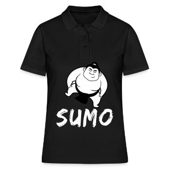 Sumo - Frauen Polo Shirt - Schwarz - Vorne - Ailine (174cm)